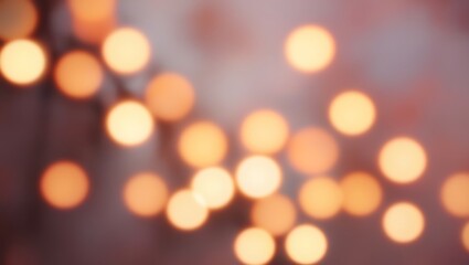 Fototapeta premium Warm Bokeh Lights Creating a Soft and Dreamy Background with Out-of-Focus Glow