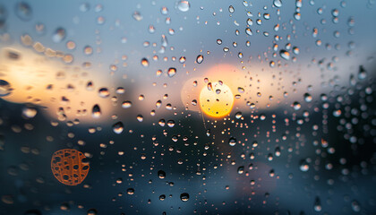 Water Droplets on a Window