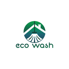 home cleaning logo, house cleaning service logo, real estate cleaning service, eco home cleaning, eco wash, residential cleaning service logo 