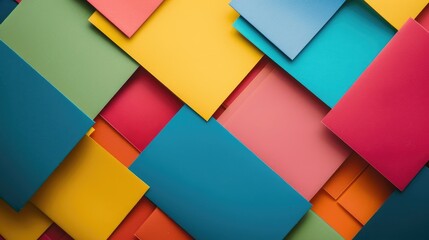 Motivational quotes for business marketing concept Top view of multicolored background