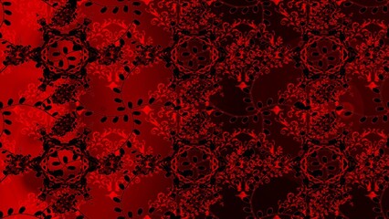 baroque floral seamless pattern in gold over colors