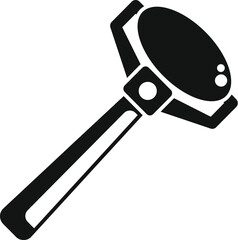 Electric epilator removing body hair icon in simple style on a white background