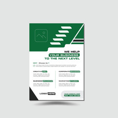 Corporate business flyer template design. layout, banner, infographic, page, illustration.