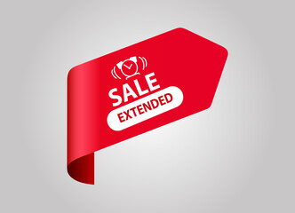 red flat sale web banner for sale extended banner and poster