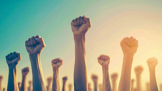 Raised Fists in Unity