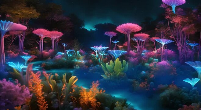 secret mushroom forest footage,4k,hd