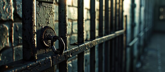 Key to the entrance grate in a prison