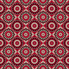 Pattern with crochet granny square wallpaper handmade decorative art design print 