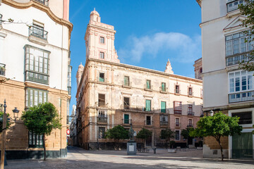 Obraz premium House of the 4 towers in Cadiz, Andalusia