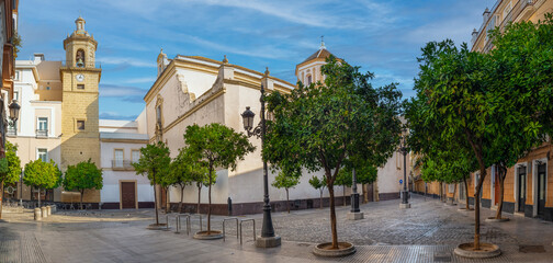 Convent of San Francisco and San Francisco Square in Cadiz, Andalusia © Analisisgadgets