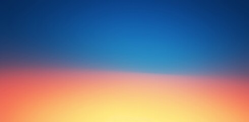 Elegant Gradient Background with Blue, Orange, and Yellow Blend, Featuring Soft Transitions and Blurred Center for web page header banner