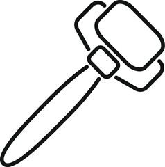Judge gavel giving a verdict, striking on the sound block with a wooden handle