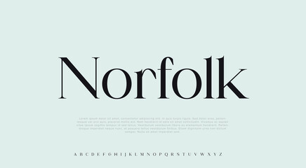 Norfolk Lettering Minimalist Modern font