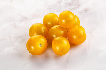 Ripe tasty yellow cherry tomato