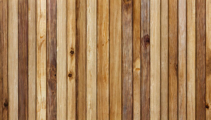 Vertical Planks of Natural Wood in Various Shades Creating a Seamless Wooden Texture Background for Rustic and Modern Design Projects