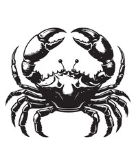 crab vector art,graphics crabs icons set,vintage illustration crab clipart,vector crabs flat style artwork design