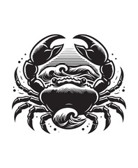 crab vector art,graphics crabs icons set,vintage illustration crab clipart,vector crabs flat style artwork design