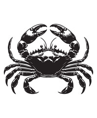 crab vector art,graphics crabs icons set,vintage illustration crab clipart,vector crabs flat style artwork design