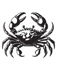 crab vector art,graphics crabs icons set,vintage illustration crab clipart,vector crabs flat style artwork design
