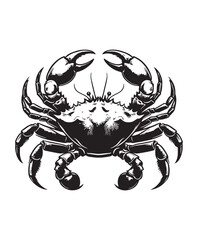 crab vector art,graphics crabs icons set,vintage illustration crab clipart,vector crabs flat style artwork design