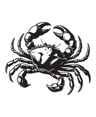 crab vector art,graphics crabs icons set,vintage illustration crab clipart,vector crabs flat style artwork design © Graphic_Design