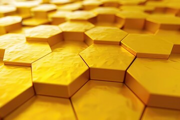 A collection of yellow boxes piled high, ideal for use in business or office settings