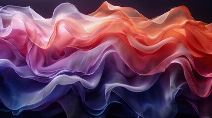 Obraz premium Colorful Wave of Smoke