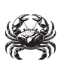 crab vector art,graphics crabs icons set,vintage illustration crab clipart,vector crabs flat style artwork design