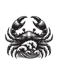 crab vector art,graphics crabs icons set,vintage illustration crab clipart,vector crabs flat style artwork design