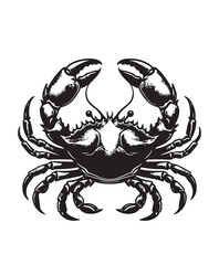 crab vector art,graphics crabs icons set,vintage illustration crab clipart,vector crabs flat style artwork design