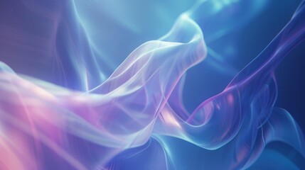 Fototapeta premium Abstract background forming flowing purple blue wavy shapes with a blurry background