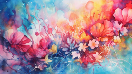 nature watercolor background