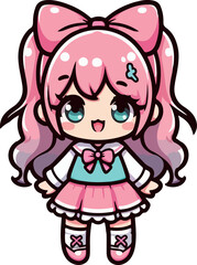 candy color kawaii girl