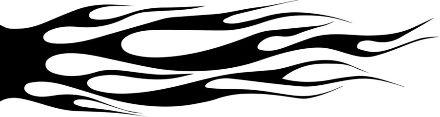 Flames Stencil Outline Silhouette Ghost Flame Fire Tattoo Car Motorcycle Cricut Flames file decal design