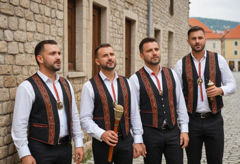  A traditional Croatian klapa singing group. 