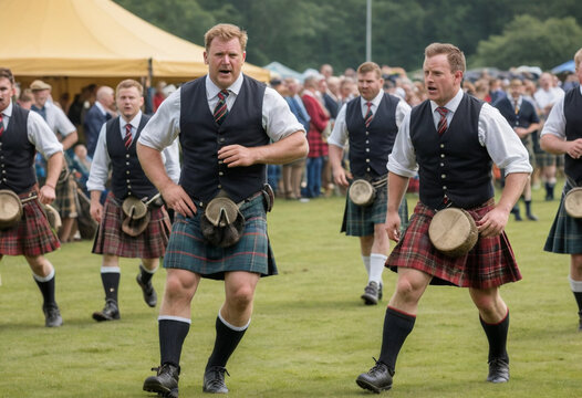  A Scottish Highland games event. 