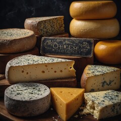 Fototapeta premium Savory cheese, nuts, and tomatoes a perfect appetizer option