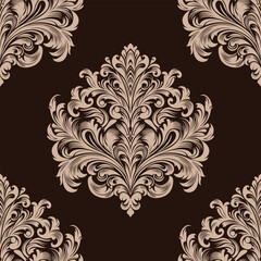 Damask Ornament Vector Design 
