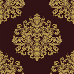 Damask Ornament Vector Design 
