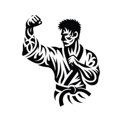 Fototapeta premium Judo , martial art , Karate , Taekwondo