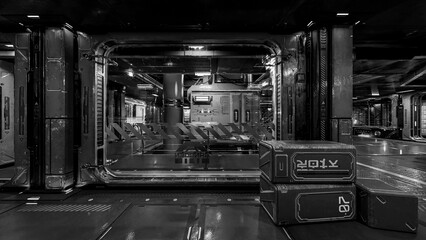 inside the space station