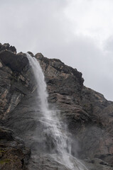 Obraz premium Exterior of the famous Gavarnie falls in the southern french Pyrenees.