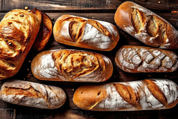 Multi grain bread close up.