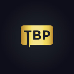 TBP logo. T B P design. White TBP letter. TBP, T B P letter logo design. T B P letter logo design in GOLD, GOLDEN LOGO, THREE, style. letter logo set in one artboard. T B P letter logo vector design.