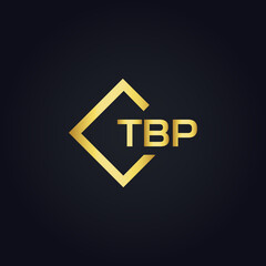 TBP logo. T B P design. White TBP letter. TBP, T B P letter logo design. T B P letter logo design in GOLD, GOLDEN LOGO, THREE, style. letter logo set in one artboard. T B P letter logo vector design.