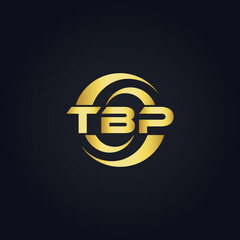 TBP logo. T B P design. White TBP letter. TBP, T B P letter logo design. T B P letter logo design in GOLD, GOLDEN LOGO, THREE, style. letter logo set in one artboard. T B P letter logo vector design.