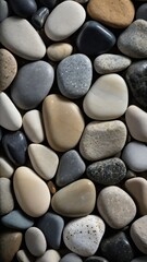 a close up of a pile of rocks with a black background