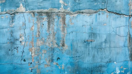 Obraz premium Texture of a cement wall with a blue background