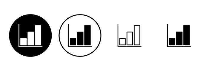 Growing graph Icon set. Chart icon. diagram icon