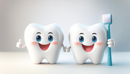 Obraz premium デンタルケアイメージ 白い歯 ホワイトニング